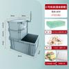 Caja de Volteo Filtro de Fondo para Peceras DIY Caja de Filtro de Fondo para Peceras Separación Seca y Húmeda Filtro de Goteo Sifón Filtro de Fondo Combinado Peces