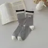 Calcetines Nuevos Retro Estilo Universitario Cerezas Primavera Verano 2026 Estilo Ins Dibujos Animados Lindos Malla Algodón A Media Pantorrilla