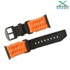Correa de nailon trenzada a mano para Apple Watch, para hombre y mujer, muy elástica y cómoda.