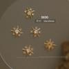 Explosiones de red de celebridades Buchelati arte de uñas joyería de circón estrellas aleación de cuatro hojas hueco diamante accesorios para uñas al por mayor