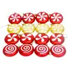 Caramelo Plano Navideño Transfronterizo Paleta Decoración Bola de Navidad Colgante para Árbol de Navidad Suministros Navideños Adornos Colgantes