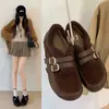 Mocasines zapatos sin cordones mujer Zapatos Birkenstock cálidos para aumentar altura zapatos de conducción forrados de felpa botas de nieve de invierno zapatos de lana y algodón negro