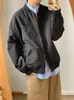 Chaqueta de aviador con cuello de béisbol de marca moderna japonesa para hombre y mujer, nueva para primavera y otoño, holgada, para exteriores, color liso, funcional, chaqueta de trabajo