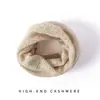 Cachecol de Cashmere 2026 Outono/Inverno Novo Feminino Quente com Furos Protetor de Pescoço Espesso Gola de Tricô para Pescoço Cobertura para Cabeça