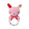 Bbsky Bebé Bebé Animal de Dibujos Animados Anillo de Mano Partículas de Goma Cuentas de Colores Sonajero de Mano Sonajero de Mano Muñeca de Peluche