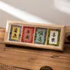 Mini Porta-Retrato de Mesa Song Jin Pintura Caligráfica Núcleo Porta-Retrato Cartão Decorativo Moldura para Fotos Estilo Chinês Ornamentos de Bom Presságio Não
