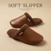 Nanbo Wan Par Estilo Minimalista Japonês Chinelos de Algodão Silenciosos Femininos Outono Inverno Casa Interior Antiderrapante Solado Macio Chinelos de Chão