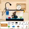 Paisagismo Acrílico para Aquário de Sala de Estar, Aquário de Mesa Transparente de Plástico Ecológico Ultra-Branco, Tanque para Tartarugas, Aquário para Peixes Betta