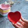 Plato Pequeño para Salsa Cerámica Postre Bol Pequeño Material Resistente a Altas Temperaturas Plato Molde para Hornear Forma de Corazón Pequeño Plato de Corazón