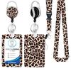 Lanyard redondo de aleación de zinc con mariposa, gota de pegamento, hebilla fácil de jalar, flor fácil de jalar, poliéster por transferencia térmica, impresión, tarjetero