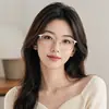 Gafas Bangmu Ultraligeras de Media Montura para Línea de Cejas para Miopía, Aspecto Natural, Monturas de Gafas de Alta Inteligencia, Monturas Elegantes al por Mayor 7029