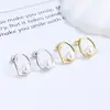 Pendientes de perlas de agua dulce irregulares para mujer, de plata de ley 925, sencillos, huecos, estilo retro francés, joyería de alta calidad.