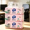 Papel de Seda Vinda Fino y Duradero, Tres Capas, 100 Hojas, Tamaño S, 24 Paquetes, Caja Completa, Pañuelos Faciales, Servilletas para el Hogar, Papel Higiénico, Papel de Seda