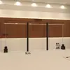 Estante de exhibición para tienda de ropa acero inoxidable negro montado en la pared perchero para colgar ropa oferta especial del comprador estante de exhibición de ropa estante para tienda de ropa de mujer