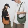 Bolso de lona de color sólido a juego, bolso de mensajero de moda para hombre, de gran capacidad, al por mayor, bolso de hombro de moda para hombres y mujeres.