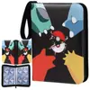 Álbum de Tarjetas para Bebé Amazon de 4 Compartimentos con Cremallera PU9 Álbum de Almacenamiento de Tarjetas Pokemon de Hojas Sueltas Dream Mini Card