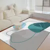 Tapete Simples de Veludo Cristal para Mesa de Centro para Uso Doméstico, Carpete Moderno para Sala de Estar, Sensação de Luxo Leve de Alta Qualidade, Tapete de Quarto ao Lado da Cama com Design Linear