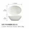 Branco Pérola Textura de Linho Luxo Leve Estilo Ocidental Minimalista Cerâmica Louça Oval Prato Fundo Tigela para Sobremesa Salada Tigela de Sopa