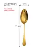 Cuchara Pequeña de Acero Inoxidable de Aspecto Elegante, Cuchara para Hogar y Restaurante, Cuchara Multiusos para Té de la Tarde, Postre y Remover, Cuchara para Postre