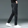 Pantalones Elásticos 2025 Primavera/Verano Hombres Rectos Ajuste Delgado Nuevos de Moda Casuales Jeans Sueltos Pantalones Largos Verano