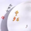 Retención de color fuerte Colgante de arena dorada Xiangyun Pulsera Ruyi auspiciosa Collar genuino para hombre y mujer Accesorios de aceite para cuentas DIY Material