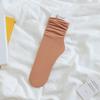 Calcetines de hielo para mujer, de longitud media, finos, de verano, blancos, rojos, de Internet, para primavera y otoño, de color liso.