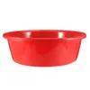 Boda Cuenca de Plástico Engrosada y Ampliada Cuenca Feliz Lavabo Rojo Lavabo de Boda Cuenca Roja Grande Cuenca Redonda Artículos Festivos