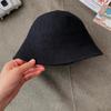 Chapéu de pescador de lã de celebridade da Internet da Coreia do Sul, chapéu de bacia quente de inverno para mulheres, chapéu de balde pequeno com aparência de rosto, elegante chapéu de malha para todos os tipos de combinações