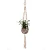 Cuerda de Algodón Tejida a Mano Estilo Bohemio Maceta para Plantas y Flores Cesta Colgante Bolsa de Red Cuerda para Colgar Colgante de Pared Cuerda para Colgar
