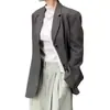 Blazer casual solto simples vintage de alta costura feminina Dongdaemun coreano outono e inverno novo