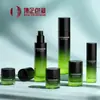 Frasco Redondo Reto 20G30G50G30Ml50Ml100Ml120Ml Branco Estilo Médico Estético Frasco de Vidro Conjunto de Produtos para Cuidados com a Pele