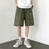 Shorts de Trabajo para Hombre Verano Tendencia Marca Holgados Casual Pantalones de Cinco Puntos Seda de Hielo Transpirables Jóvenes Secado Rápido Pantalones Deportivos