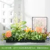 Maceteros con Flores Artificiales y Plantas Verdes, Combinaciones de Flores y Plantas Falsas, Maceteros Decorativos para Separación y Ocultación, Arte Floral Paisajístico