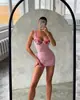 Verano Europeo Mujer Nueva Sexy Divertida Lencería Encaje Transparente Tentación Bata de Noche Ajustada Ceñida a la Cadera Pijama Delgado