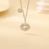 Yuebao Joias Prata Esterlina S925 Banhado a Ouro Bolinhas Fragmento de Gelo Ruyi Novo Estilo Chinês Elegante Nicho Moda Colar Atacado