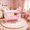Cama Litera para Muñecas Sábana Almohada a Juego Cama de Princesa Linda Niña Niños Juguete para Jugar Accesorios