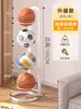 Estante de Almacenamiento para Baloncesto Montado en la Pared Estante para Balones Estante de Almacenamiento para Fútbol Estante para Balones del Hogar Gabinete Lateral Estante de Colocación para Voleibol Soporte