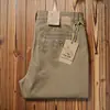 Estilo Fino Primavera y Verano, Duradero, Estilo Old Money, Sarja Lavada Pantalones Casuales Rectos Sueltos para Hombre