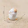 Paisagem em miniatura, figura de pato de praia de verão criativa e fofa, acessório decorativo sonhador, ornamento de mesa ou de carro