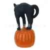 Decoración Creativa de Halloween Transfronteriza Calabaza Gato Atmósfera Festiva Escena Fiesta Adornos de Decoración de Escritorio