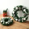 Guirlanda de Natal 30/40/50cm Decoração de Natal Frutas Vermelhas Guirlanda Artificial Pendurar na Janela Porta Decoração de Shopping Center de Natal