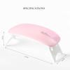 Lámpara de ratón para uñas, mini lámpara de fototerapia USB, secador de pegamento para esmalte de uñas, luz LED portátil para hornear, máquina de fototerapia, descubrimiento por lotes