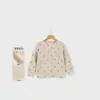 Camiseta Segunda Pele Infantil, Estilo Primavera e Outono, Top de Manga Longa com Gola Redonda para Meninos e Meninas, Roupa de Bebê, Top para Criança Pequena