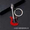 Llavero de Guitarra de Metal Festival de Música Instrumento Musical Colgante Creativo Colgante para Bolso de Coche Llave de Guitarra de Metal Pintado