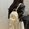 Mochila Casual Textiva de Moda 2025 Primavera Nuevo Diseño de Nicho Estilo Occidental Bolso para Mujer Mochila Simple