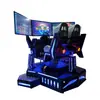 Simulador de Experiencia de Conducción Dinámica de Tres Ejes de Carreras de Tres Pantallas Equipo de Diversión Máquina de Juego Grande con Sensor de Movimiento Fabricante de VR