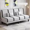 Sofá-cama dobrável de uso duplo, para duas ou três pessoas, multifuncional, simples, para quarto de aluguel, quarto, sala de estar preguiçosa, sofá de tecido
