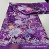 Tela de Lentejuelas Estampada con Cuentas Densas de Flores de Plantas Vestido de Escenario para Mujer Tela de Malla Bordada