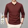 Sudadera de cuello alto de alta gama para hombre de comercio exterior transfronterizo, camiseta de manga larga para primavera y otoño, ropa casual tipo jersey para hombre
