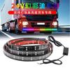 Lámpara de 24V de doble hilera de LED para camión grande, carreras de caballos, lámpara de serpentina mágica, control remoto por aplicación, parasol, lámpara de rayo de colores para ranger